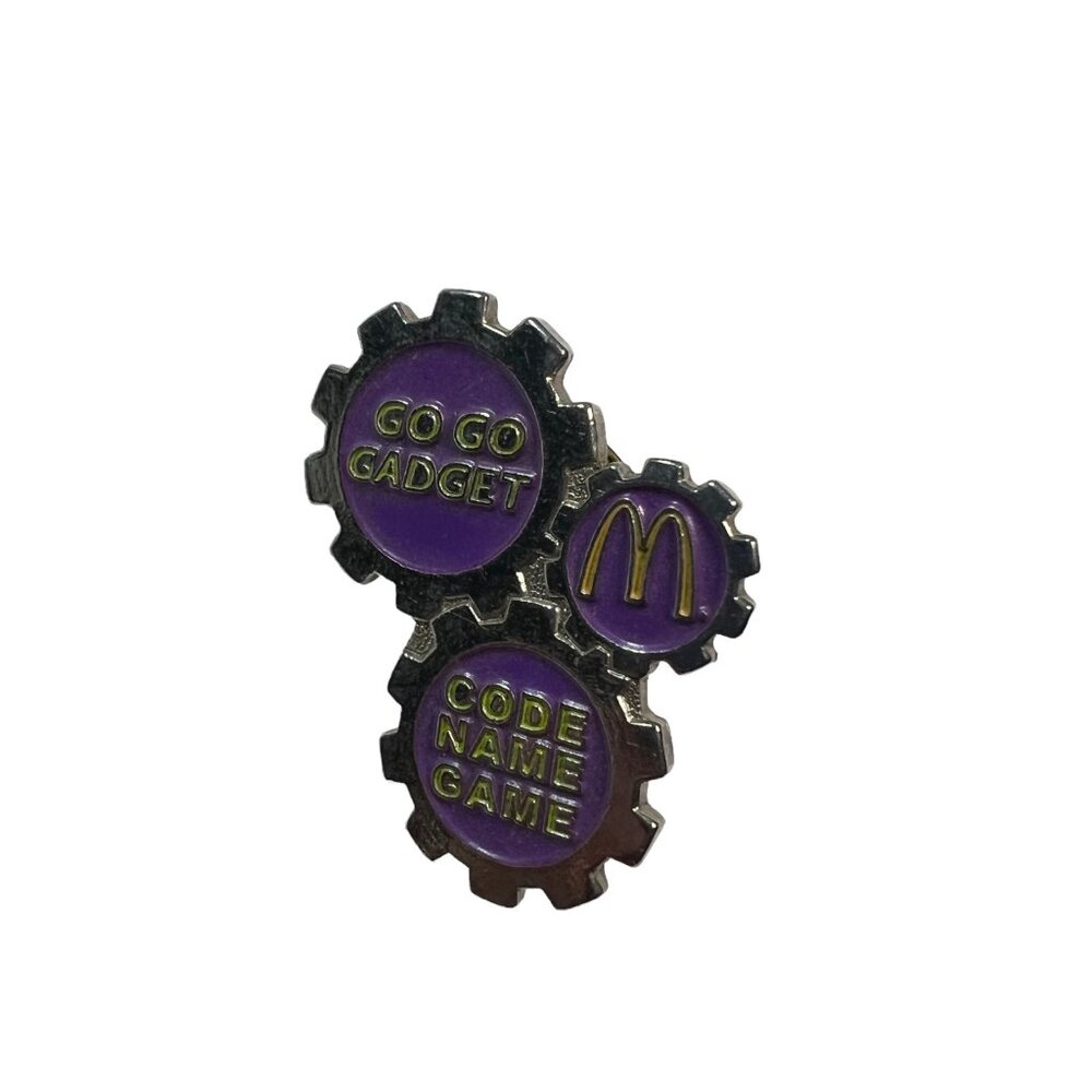 McDonalds Pin Disney Go Go Gadget Code Name‎ Game Collectible Purple Enamel